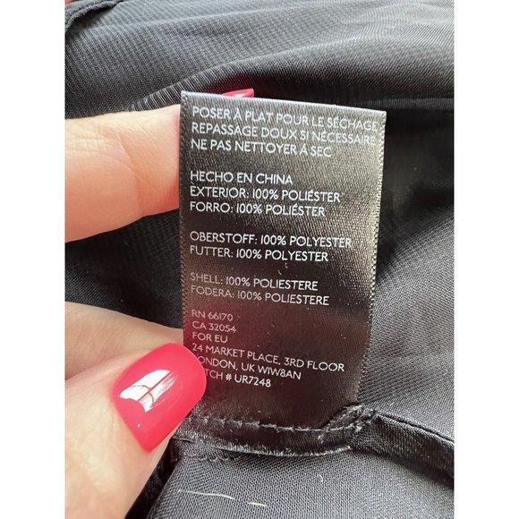 Arthropolgie Staring At Stars Hi-Low Skirt Layered Sheer Chiffon Size S Black - Picture 7 of 8